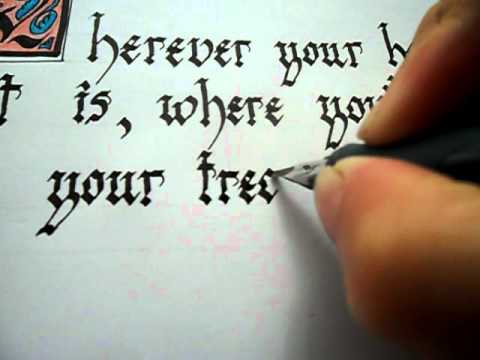 Download Video Gothic Calligraphy Writing.avi
