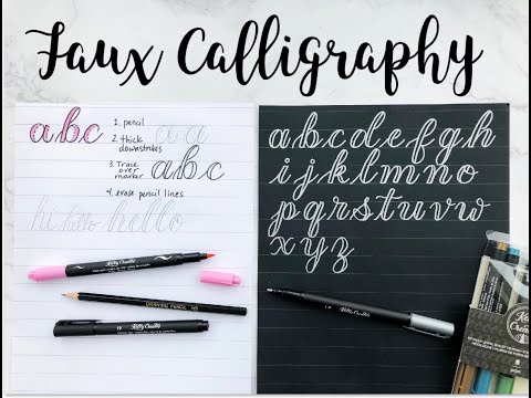 Download Video HOW TO: Faux Calligraphy Alphabet a – z