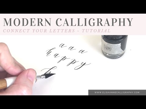 Download Video How to Connect Your Letters When Writing in Calligraphy || Calligraphy Tips & Tricks