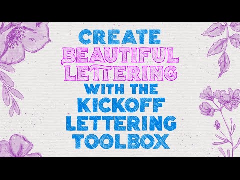 Download Video How to Create Beautiful Calligraphy and Lettering in Procreate with "The KickOff Lettering Toolbox"