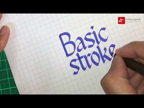 Download Video How to Learn Calligraphy for Beginners | Free Template (Basic Strokes Tutorial)