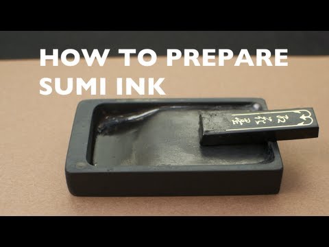 Download Video How to Prepare Sumi Ink: Japanese Calligraphy Tutorials for Beginners