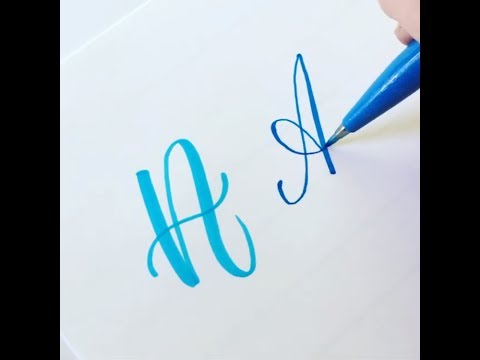 Download Video How to Write the Capital Alphabet (2 Styles) in Brush Lettering