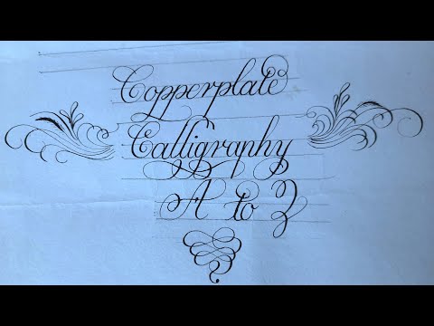 Download Video How to write copperplate calligraphy A _ Z