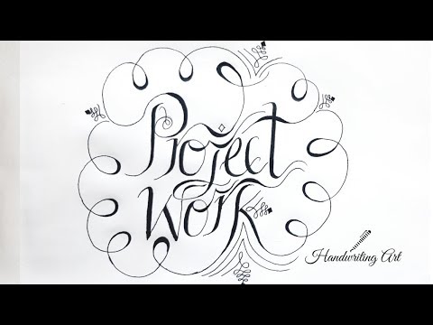 Download Video How to write project work in calligraphy|project work writing style