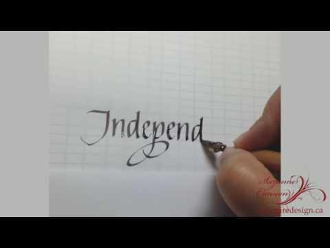 Download Video Independence – Italic Calligraphy