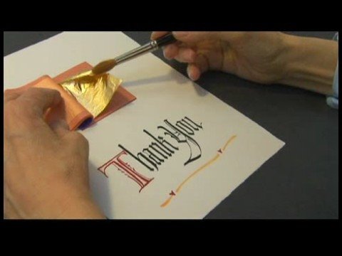 Download Video Intermediate Western Calligraphy Tips : Calligraphy Writing with Gold
