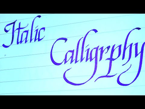 Download Video Italic calligraphy  small letters