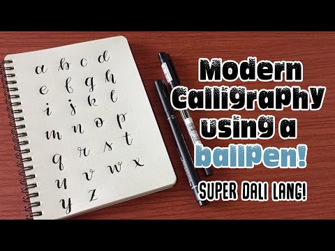 Download Video LEARN MODERN CALLIGRAPHY USING A PEN! (Ballpen/Signpen) #taglish