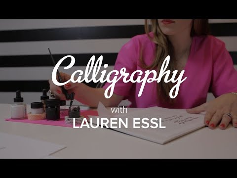 Download Video Learn Calligraphy with Lauren Essl