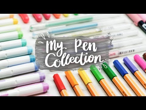 Download Video MY PEN COLLECTION (w/ Swatches) | Bullet Journal, Calligraphy & Drawing Supplies