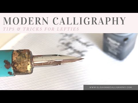 Download Video Modern Calligraphy Tips & Tricks || Left Handed