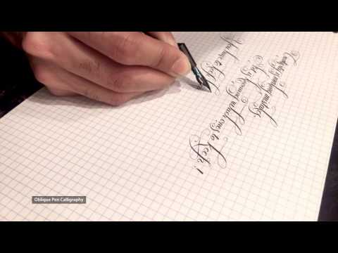 Download Video Oblique Pen Calligraphy