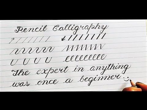 Download Video Pencil Calligraphy | Calligraphy for beginners | Hand Lettering Practice | handwriting Practice
