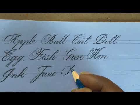 Download Video Pencil handwriting Capital and small letters l pencil Calligraphy