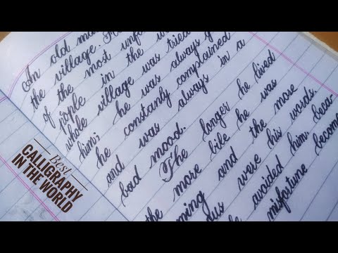 Download Video Super Handwriting in the world | CURSIVE WRITING CALLIGRAPHY