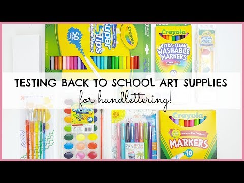 Download Video Testing Back to School Art Supplies for Handlettering + Calligraphy | Target Supplies Haul 2018