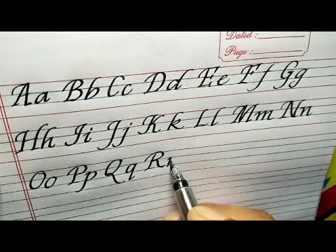 Download Video Writing A – Z | Print writing | Italic writing  | Lucida calligraphy practice | Mono cursive writing