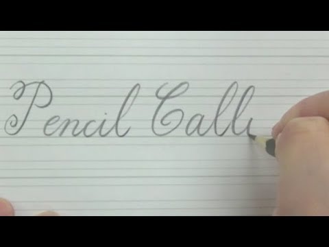 Download Video Writing Copperplate Calligraphy with Pencil