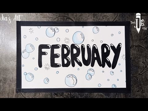 Download Video calligraphy writing for beginners with normal marker : February