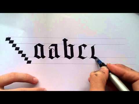 Download Video gothic calligraphy for beginners #1
