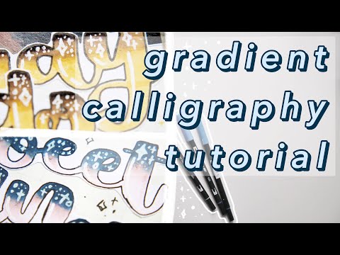 Download Video gradient calligraphy