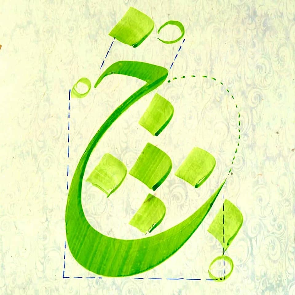 Download  Keindahan khat ta’liq ada pada ciri khas huruf-huruf dibawah ini….